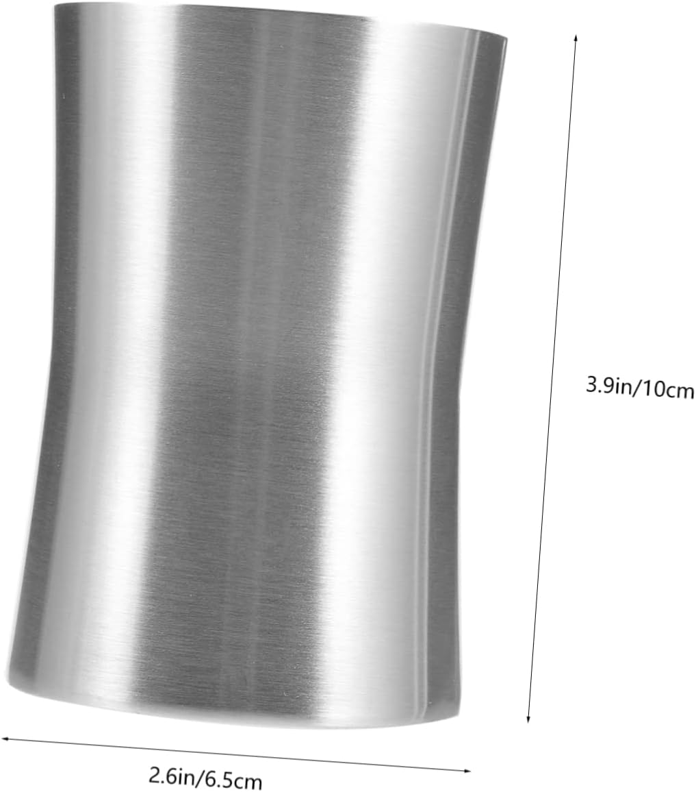 GLEAVI Modern Stainless Steel Toothbrush Holder Cup