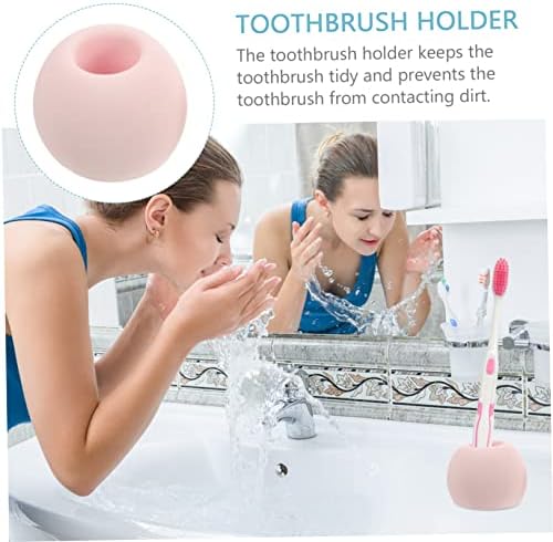 Mobestech 3pc Diatomite Toothbrush Stand Holder Organizer for Bathroom