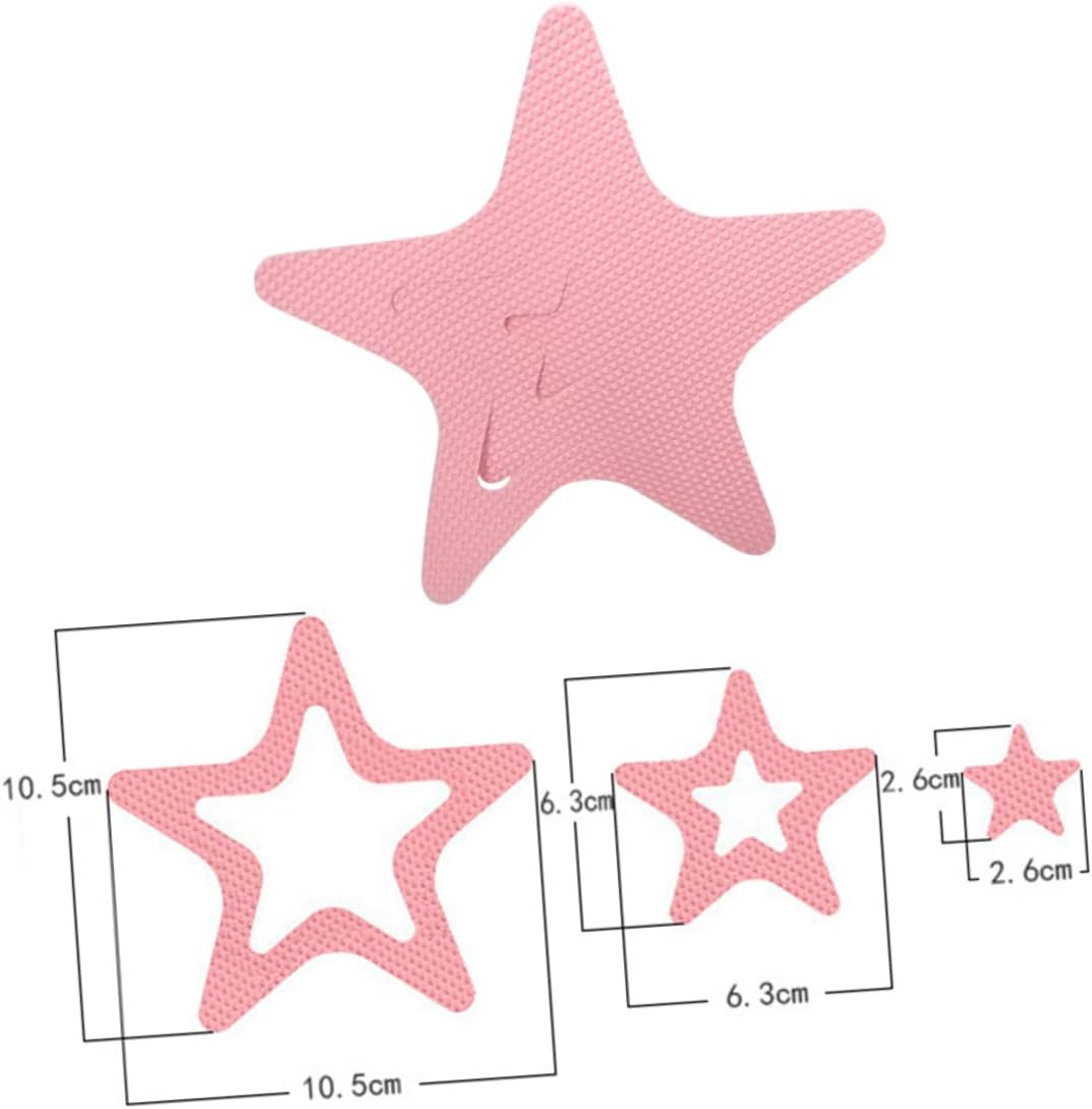 Mobestech 12pcs Star Shape Skid Bath Stickers