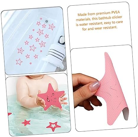Mobestech 12pcs Star Shape Skid Bath Stickers
