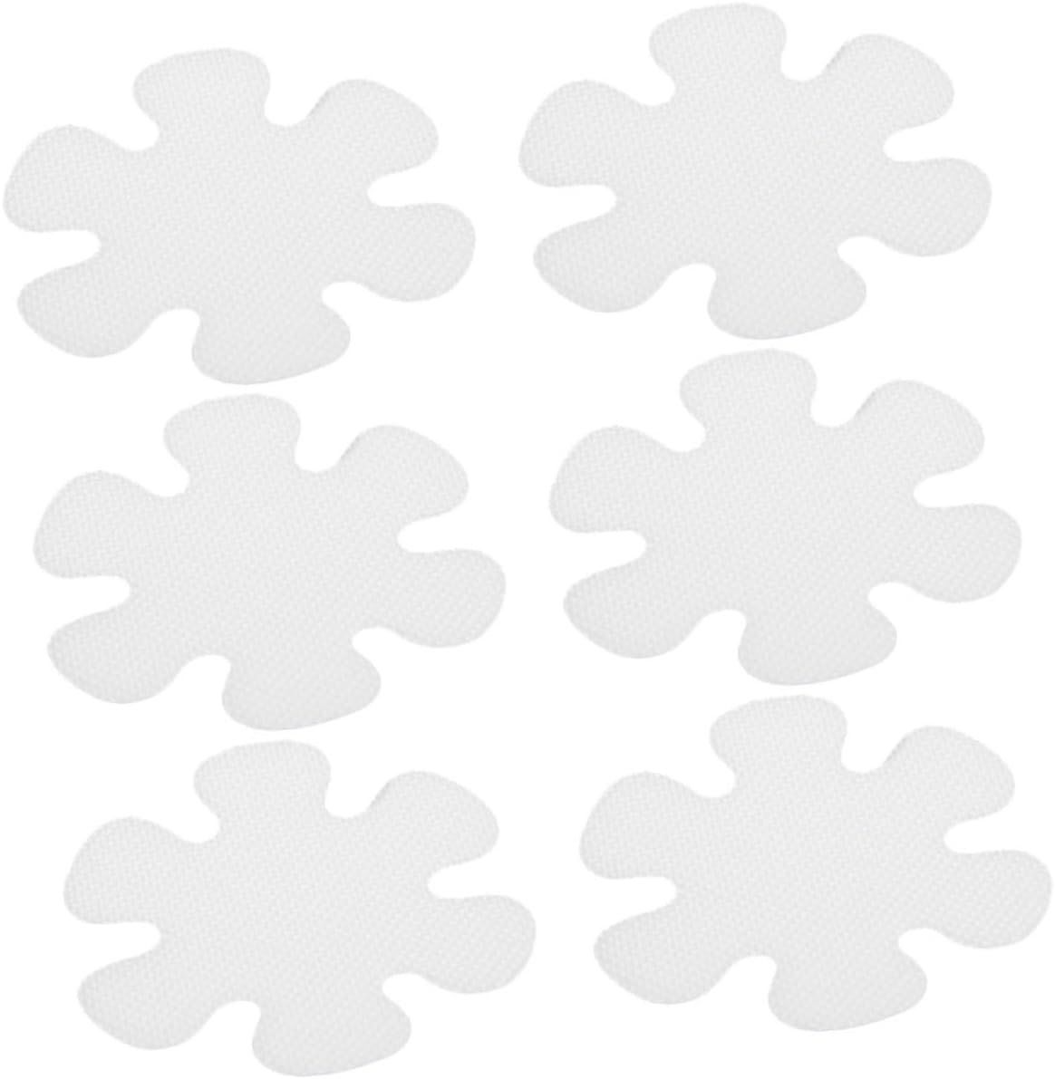 Zerodeko 6Pcs Flower Design Non-Slip Shower Stickers