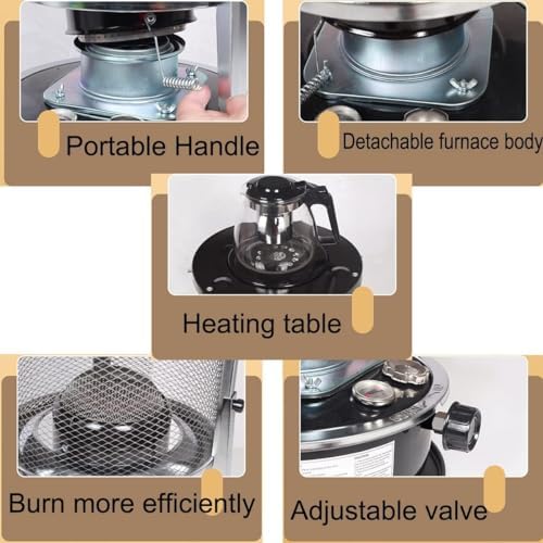 Portable Kerosene Heater for Camping 2600W Powerful 5KG Durable