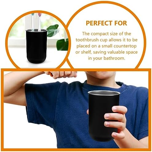 2pcs Unbreakable Toothbrush Holder Cups with Chic Design