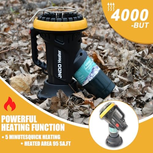 JNDO Portable Propane Heater 4000-BTU Camping Fishing Outdoor Indoor