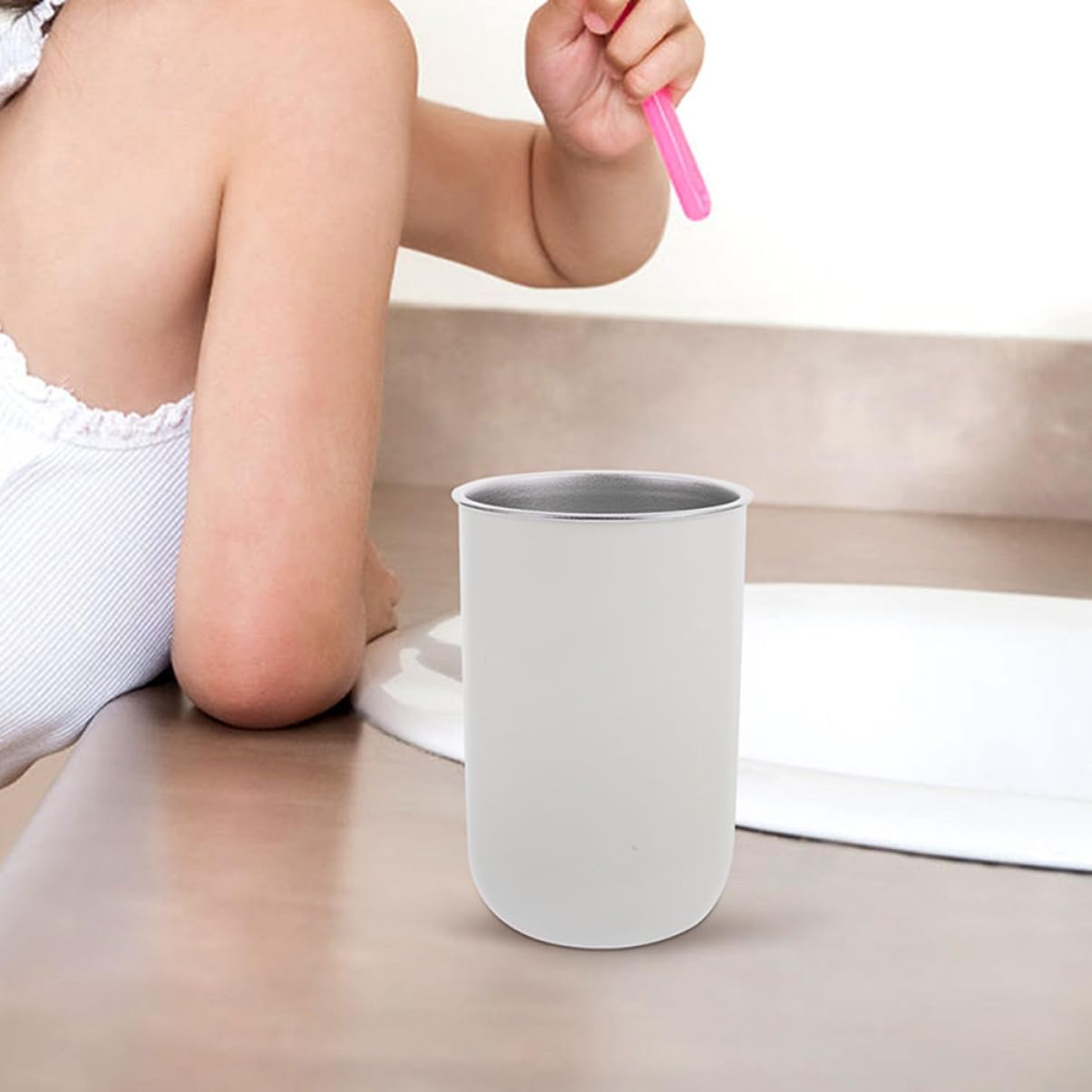 2pcs Unbreakable Toothbrush Holder Cups with Chic Design