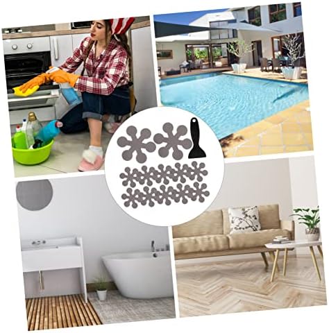 Non-Slip Tub Mat Stickers 1 Set Snowflake Design