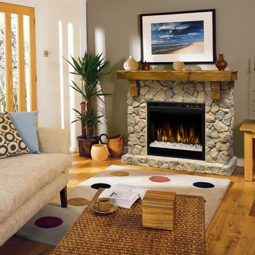 DIMPLEX Fieldstone Electric Fireplace with Mantel