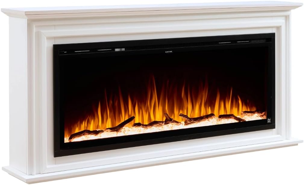 Touchstone Sideline Elite 50 Smart Electric Fireplace with Mantel 1