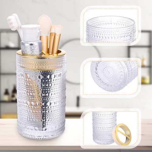 Nafhone Clear Glass Bathroom Accessory Set 2 Pcs