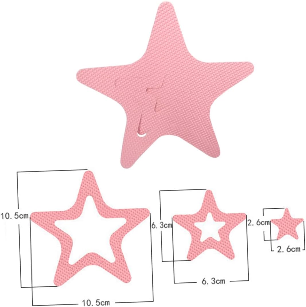 12pcs Star Shape Non-Slip Bathroom Stickers for Bathtub and Shower