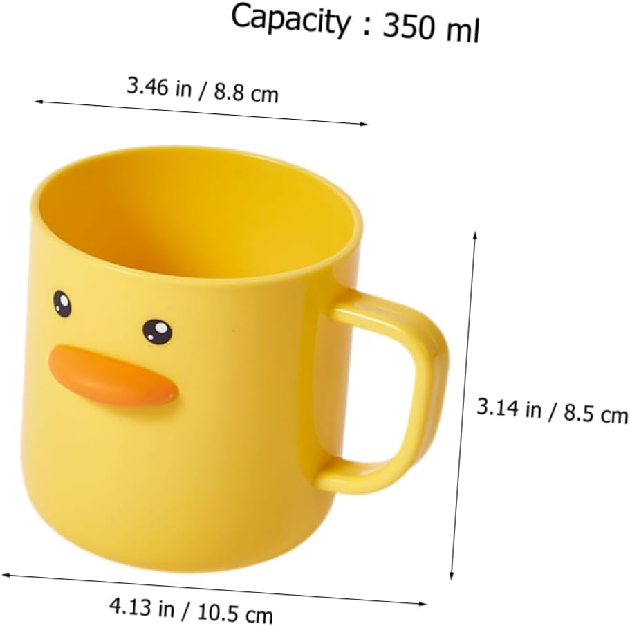 2pcs Cute Toothbrush Storage Cups for Bathroom Use