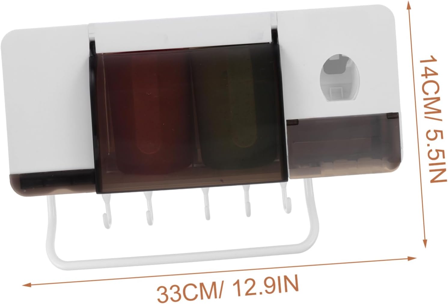 PRETYZOOM Wall-Mounted Toothbrush Holder for Adults and Kids
