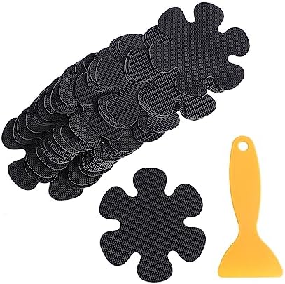 Yardenfun 20Pcs Flower Shaped Non-Slip Bathroom Stickers