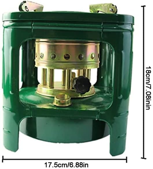 Outdoor Kerosene Heater with Green Glass Burner
