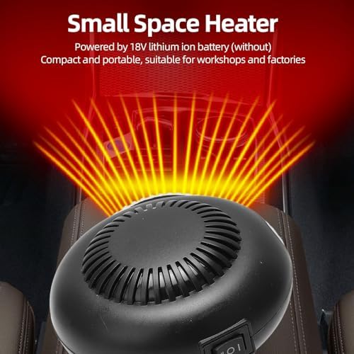 Walfront 170W Portable Battery Space Heater with 2 Temperature Settings