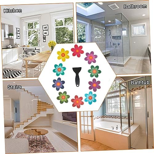 ABOOFAN Anti-Slip Bath Tub Stickers Daisy Pattern
