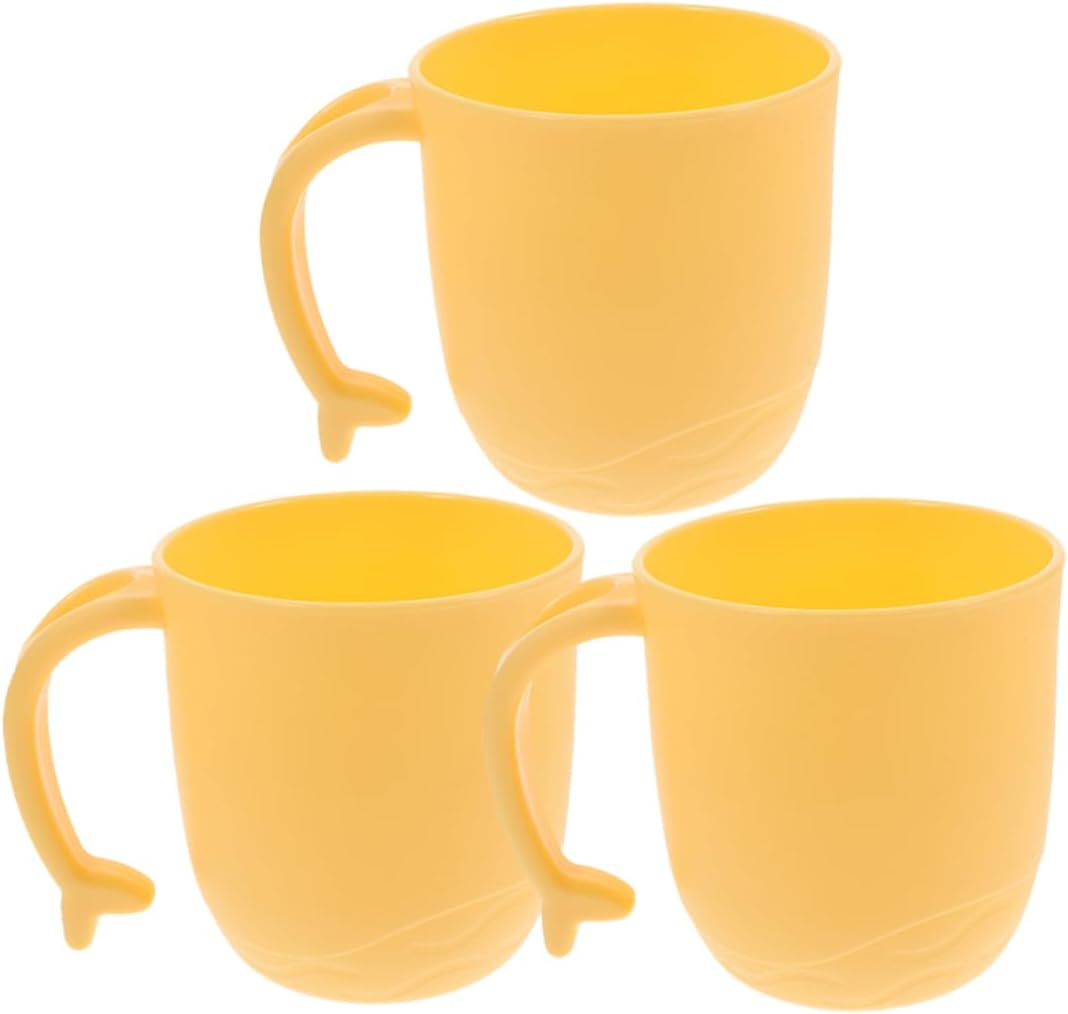 Cartoon Dolphin Handle Mouthwash Cup for Kids