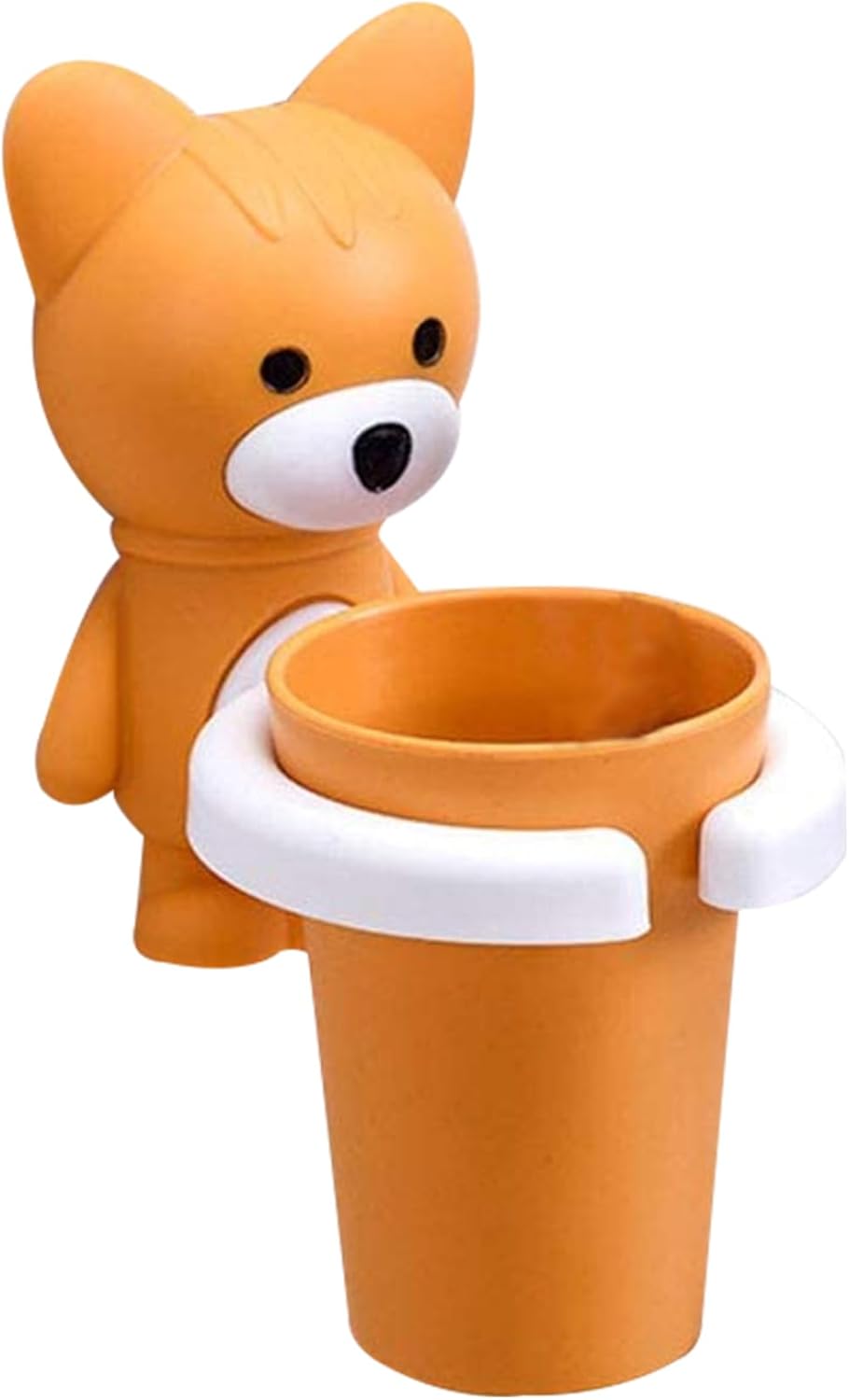 Kids Toothbrush Holder with Cartoon Fox Design