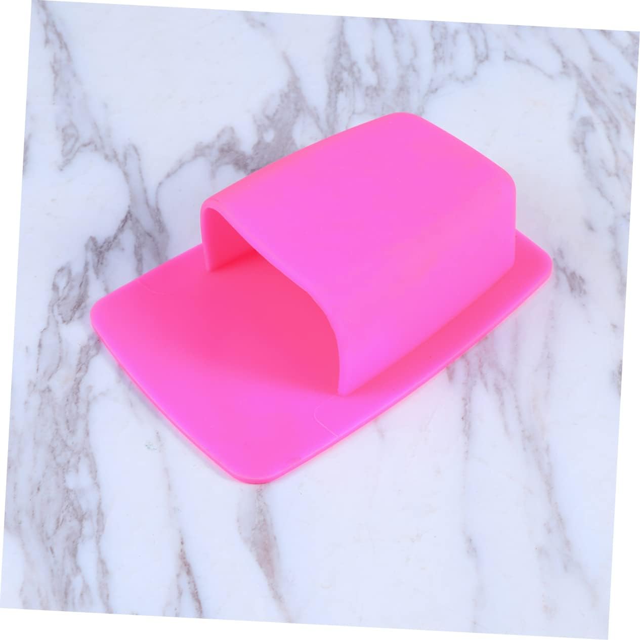 Yardenfun Silicone Toothbrush Holder Wall Mounted Pink