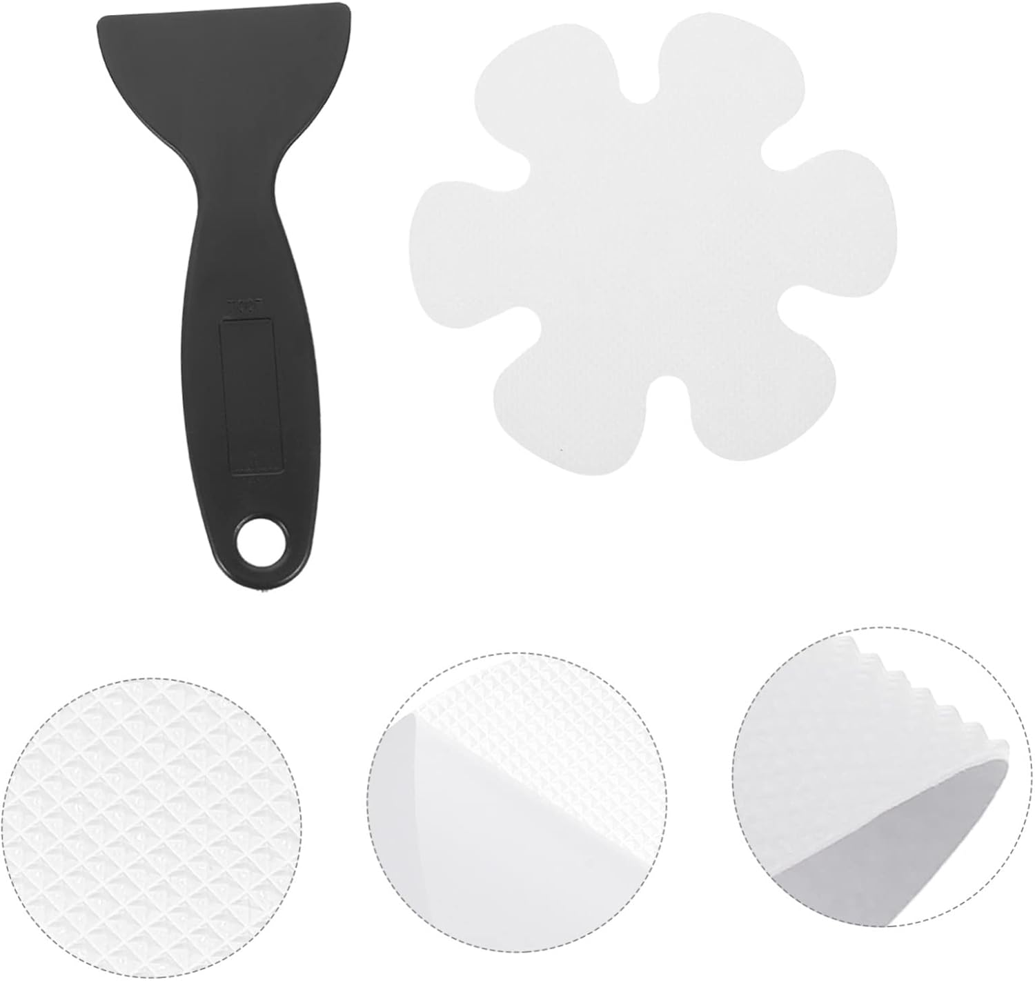LIFKICH 1Set Flower Shape Non-Slip Bathroom Stickers