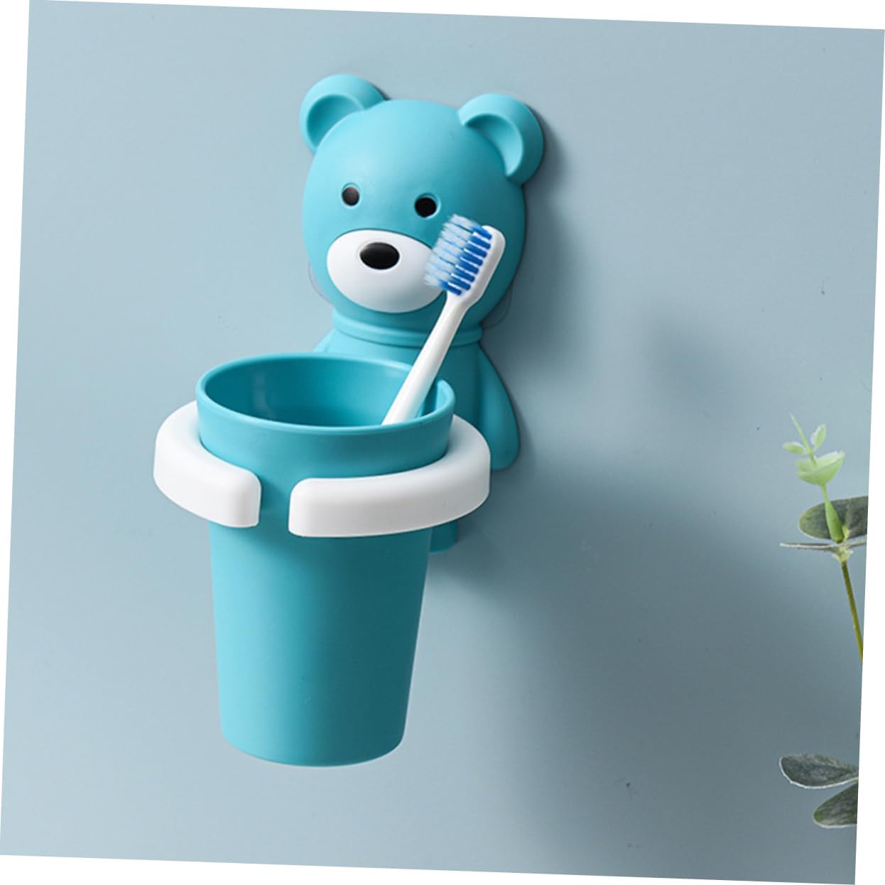 Mikinona Wall-Mounted Toothbrush Holder for Bathroom