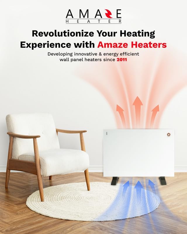 Amaze Heaters Classic Convection Panel - 450900W Dual Heat Settings