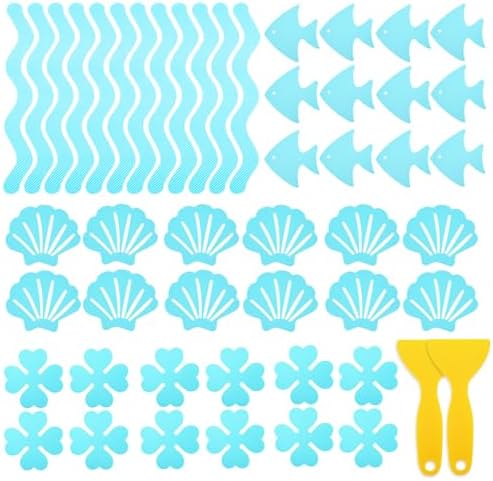 48 PCS Non-Slip Bathtub Stickers with Scrapers