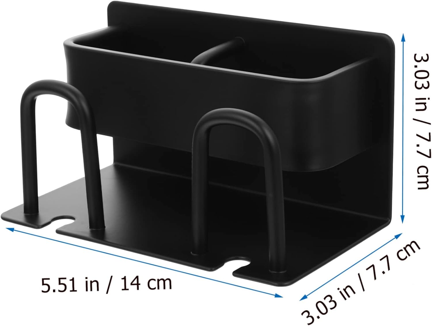 OUNONA Wall Mounted Toothbrush Holder with Drainage and Storage