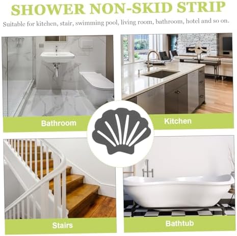 LABRIMP 30pcs Shell Design Non-Stick Bathtub Safety Stickers