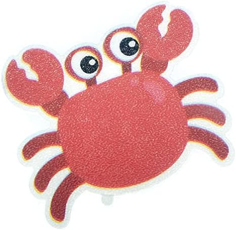 Ipetboom Bath Stickers Non-Slip 5pcs Crab Shape Frosted Decals