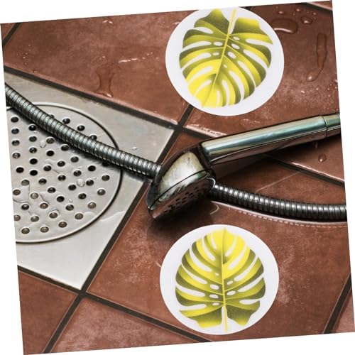 FONDOTIN Leaf Design Non-Slip Bathtub Stickers Set