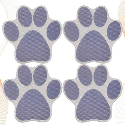 Cabilock 4pcs Cartoon Dog Footprint Bath Stickers - Safe and Fun for Kids
