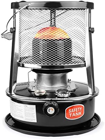 TESZON Kerosene Heater for Indoor Outdoor Adjustable Height 45L Black