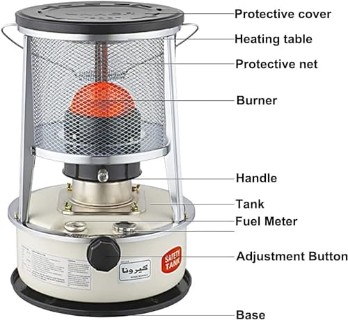 MDybf Kerosene Stove Heater 6L Portable Stainless Steel