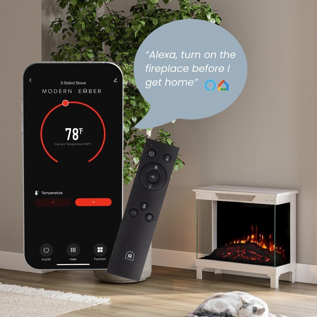 Modern Ember Skyline Smart Electric Fireplace