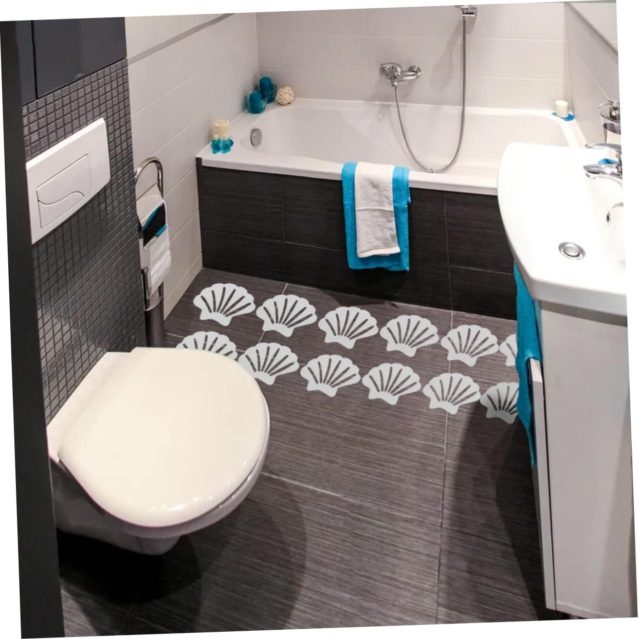 Ciieeo Anti-Slip Stickers for Tub and Stairs 2 Sets