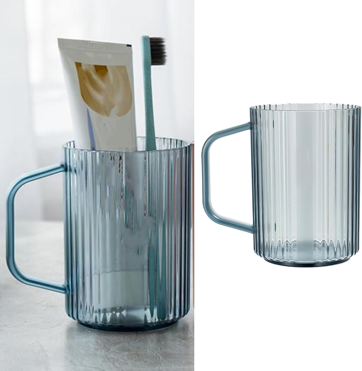 VixorLuilith Transparent Toothbrush Cup Holder