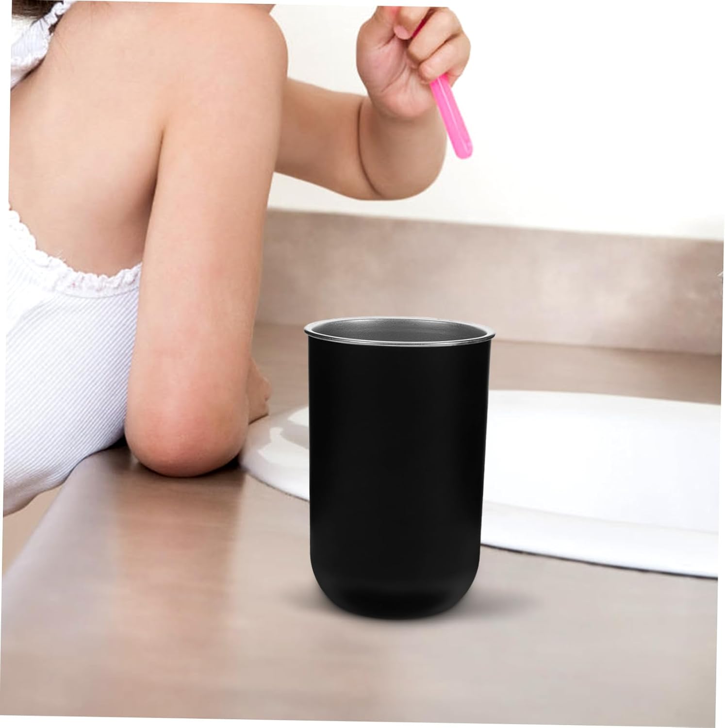 Anneome 2pcs Stainless Steel Toothbrush Holder Cup for Boys and Girls
