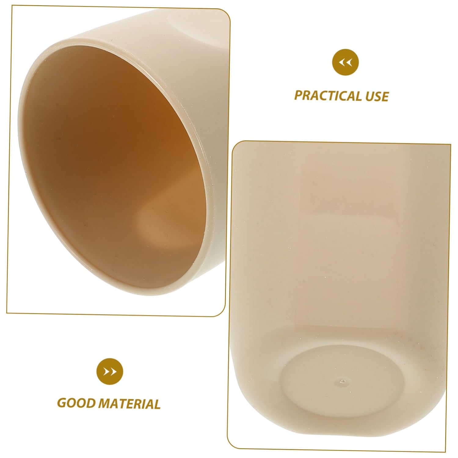 MERRYHAPY Round Toothbrush Holder Cup for Couples