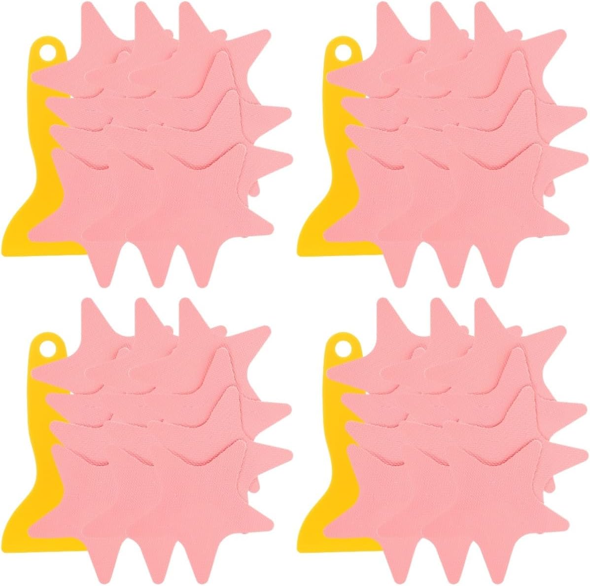 Garneck 4 Sets Self-Adhesive Star Stickers for Bathtubs and Floors