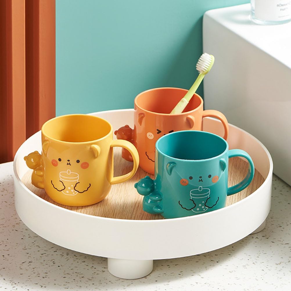ULTECHNOVO 2 Pcs Kids Cartoon Toothbrush Cup