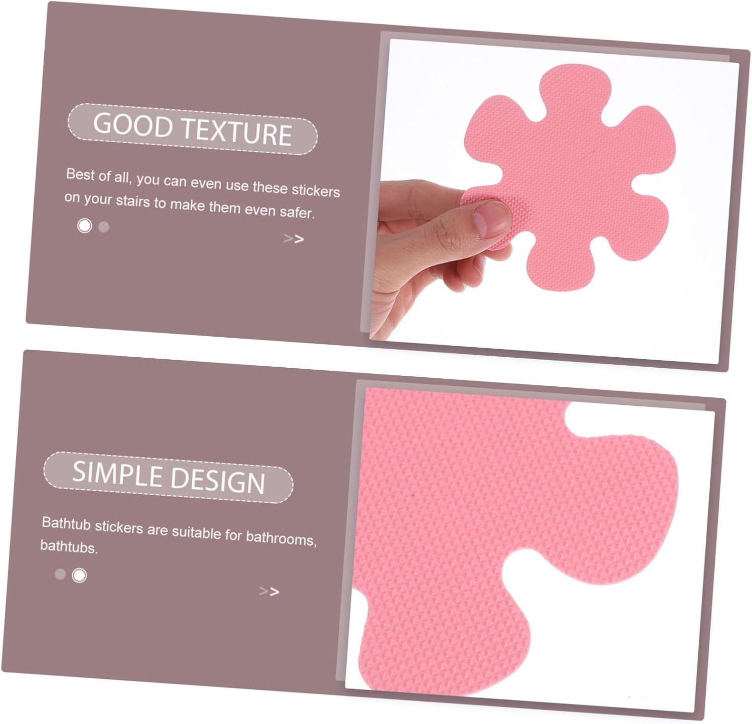 20pcs Flower Shape Non-Slip Stickers for Bathtub Safety