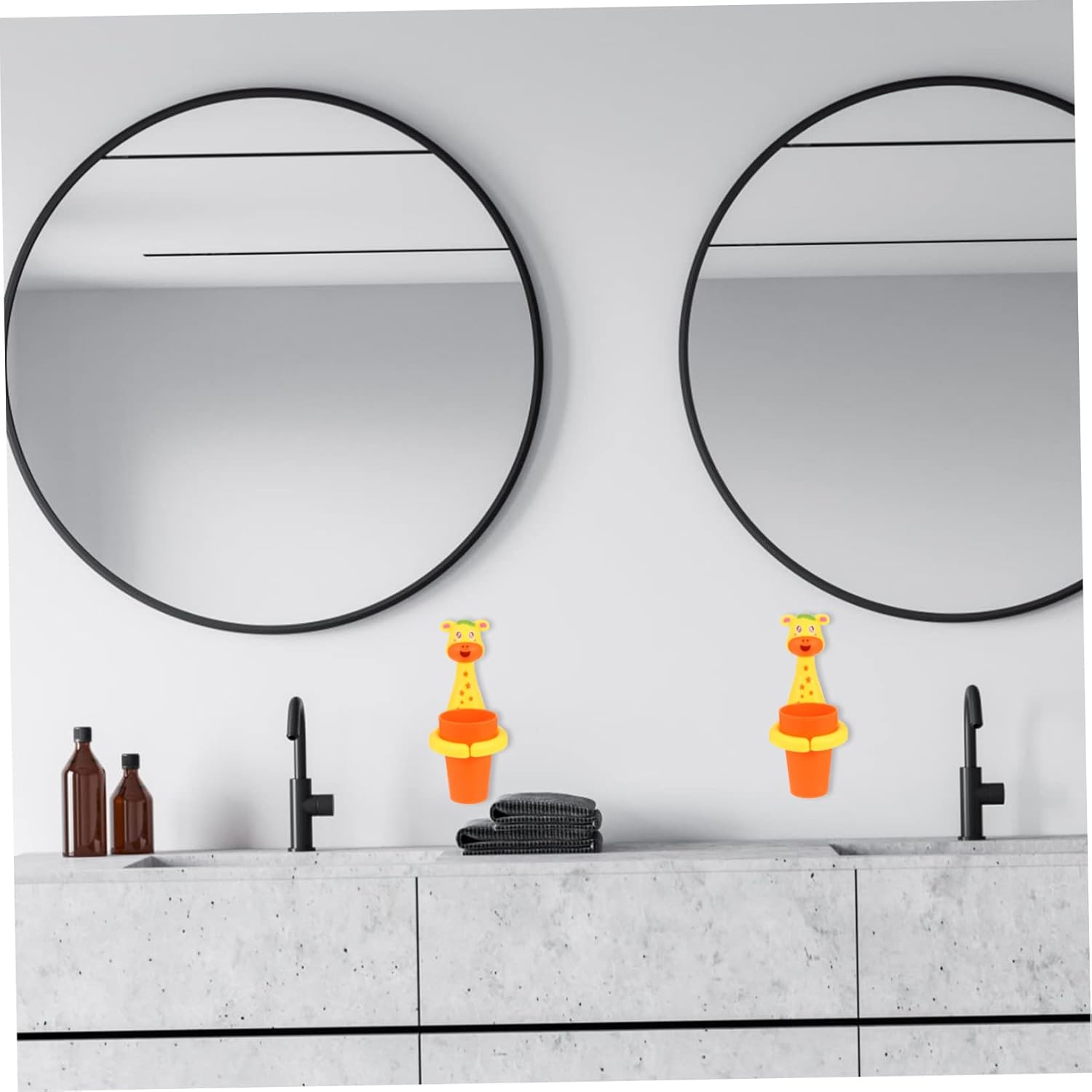 Toothbrush Holder Rack PP Plastic Cups Ventilated