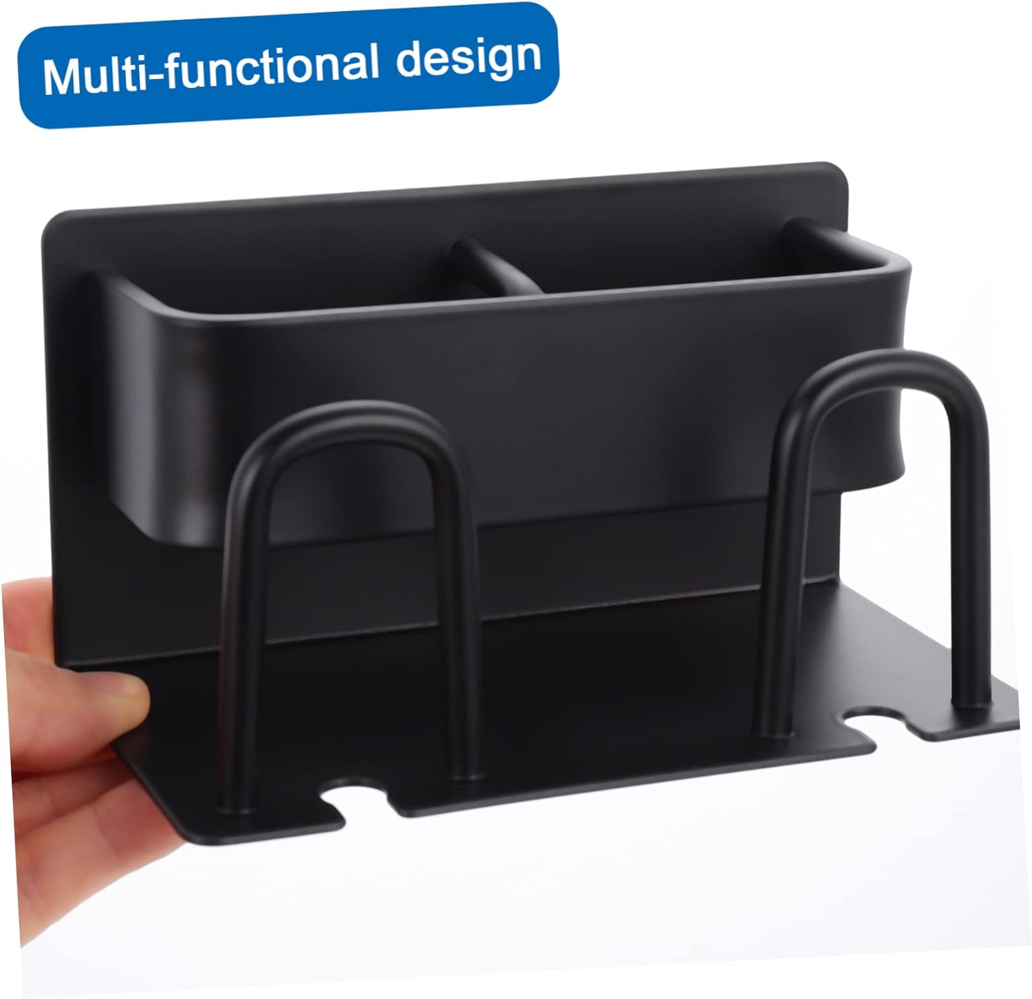 Wall Mounted Aluminum Toothbrush Holder with Cup Holder