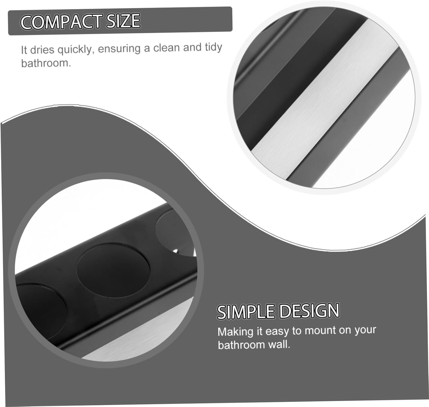 PERSELOSO Electric Toothbrush Wall Mounted Holder