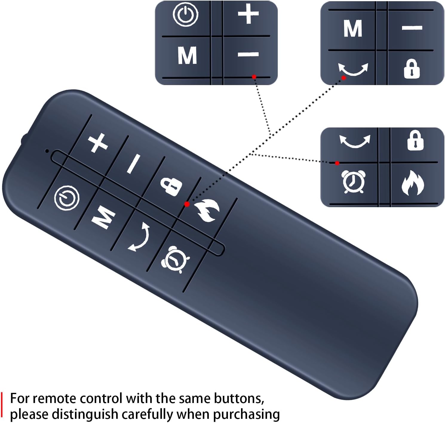 RETROSUN Replacement Remote Control for Uthfy 38 Electric Space Heater