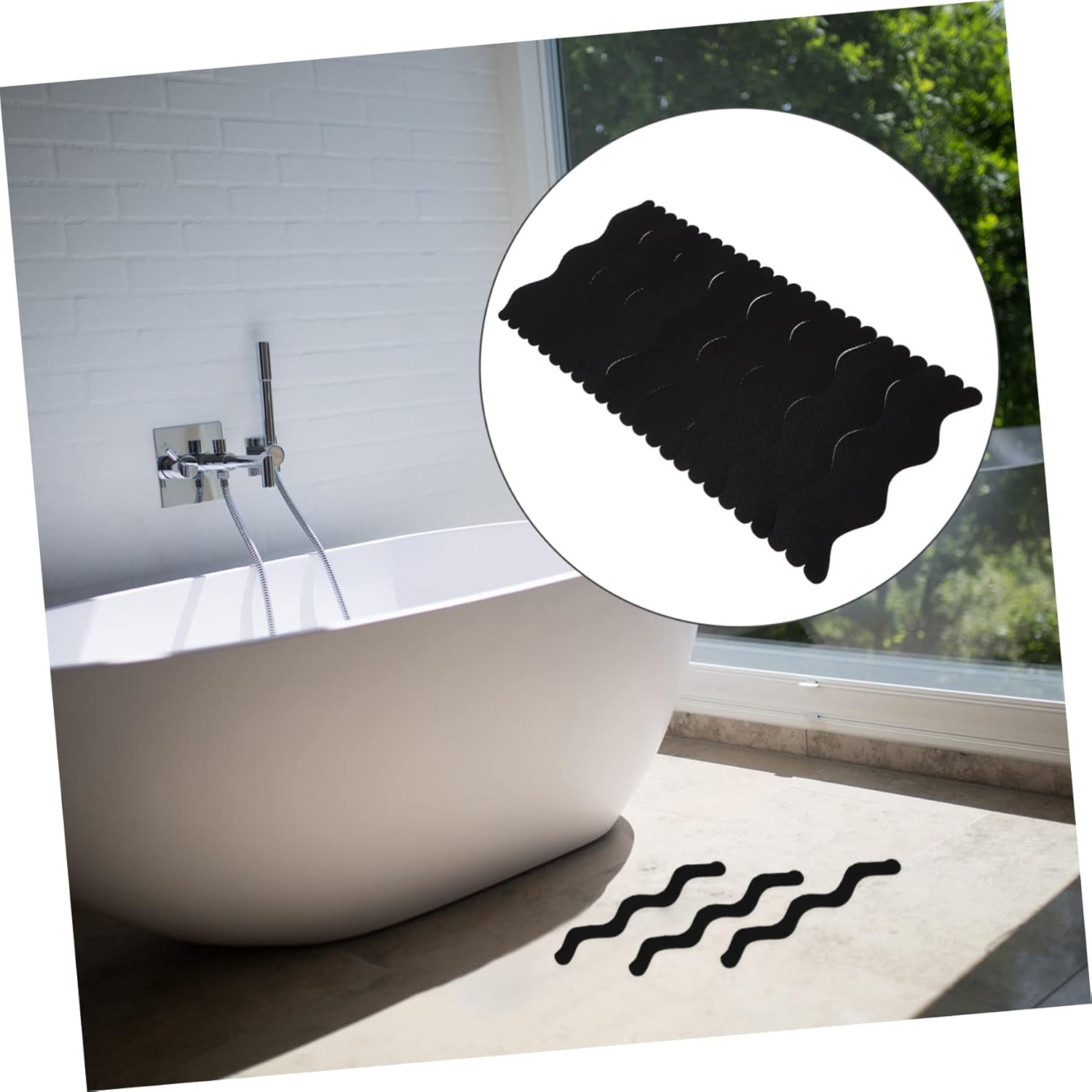 PRETYZOOM Anti-Slip Stickers Set 24pcs for Bathroom Tub