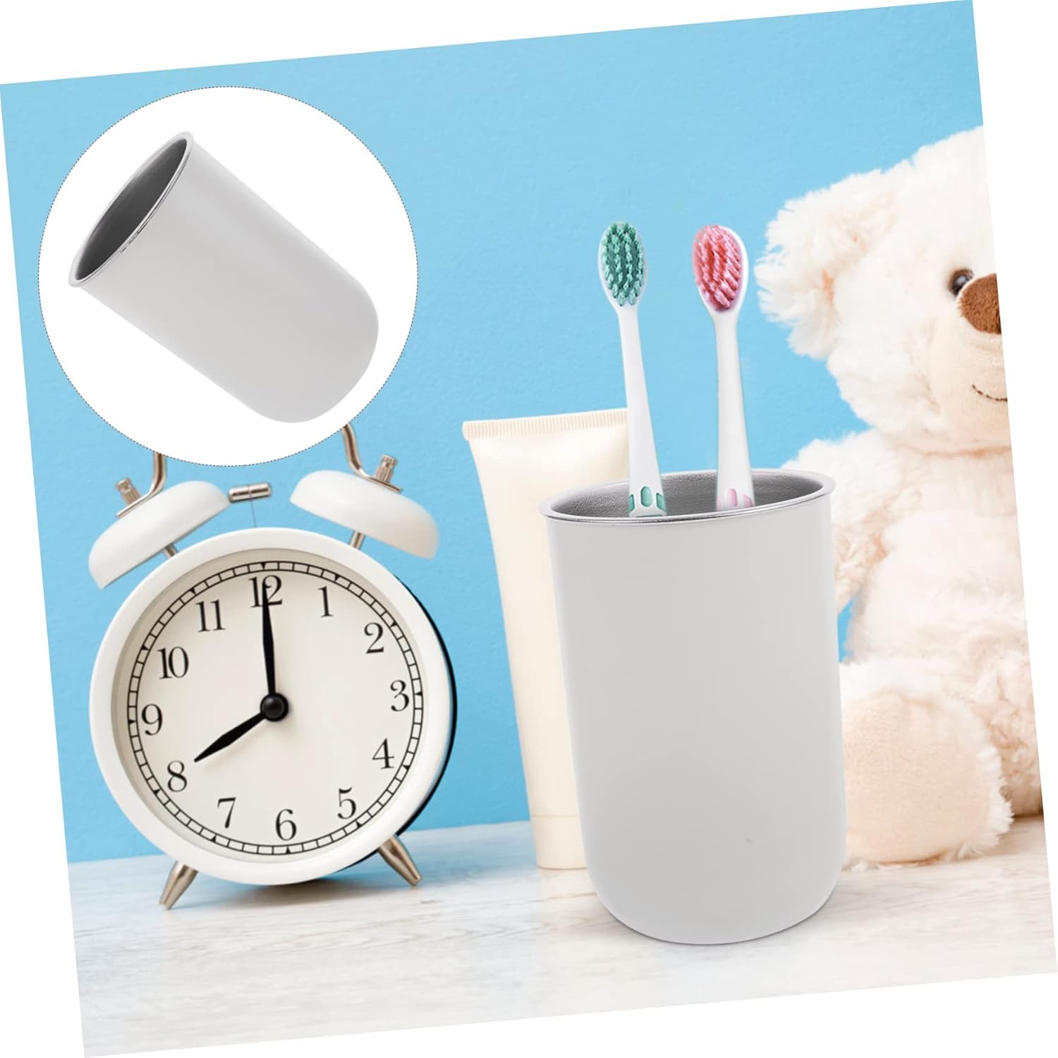 Stainless Steel Travel Toothbrush Holder Cups for Boys and Girls