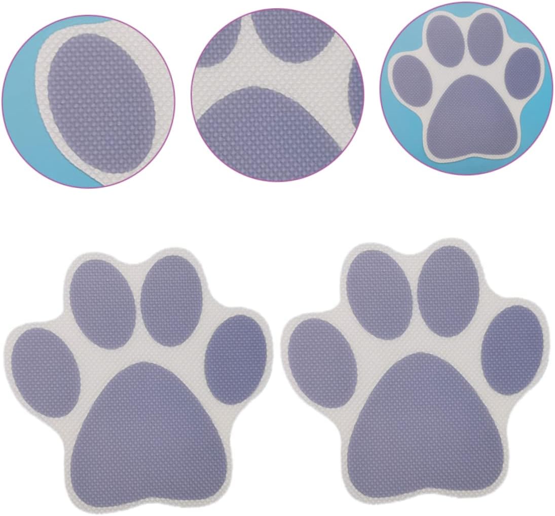 Ciieeo 20pcs Cartoon Dog Footprint Anti-Slip Bathtub Decals
