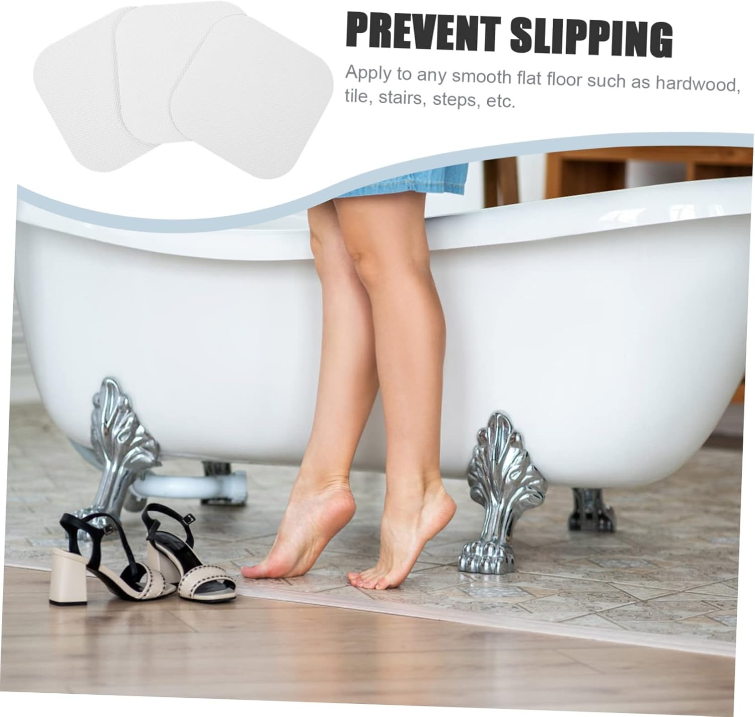 72pcs Anti-Slip Bathtub Decals for Home Safety